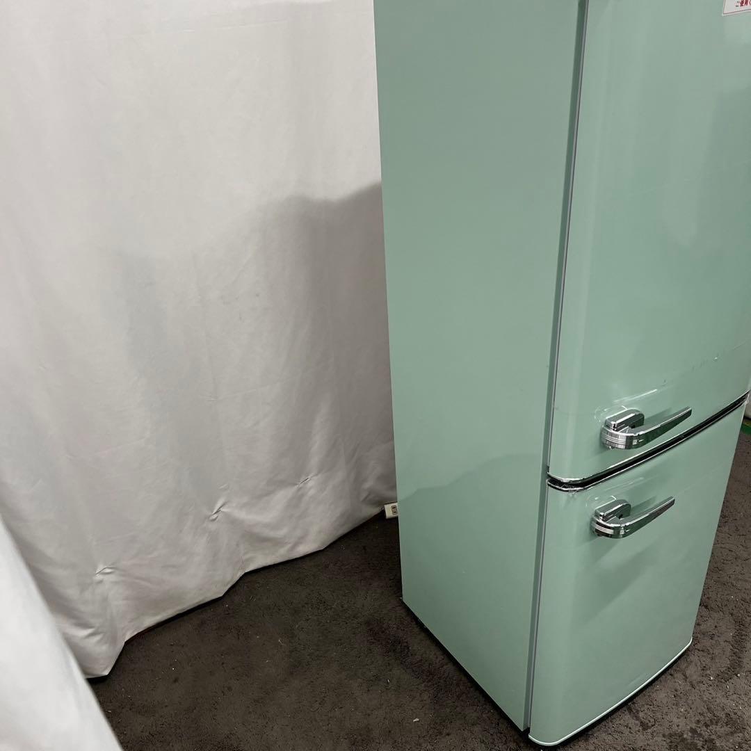 990⭕️【未使用・展示品】冷蔵庫　アイリスオーヤマ　レトロ　一人暮らし　設置無料