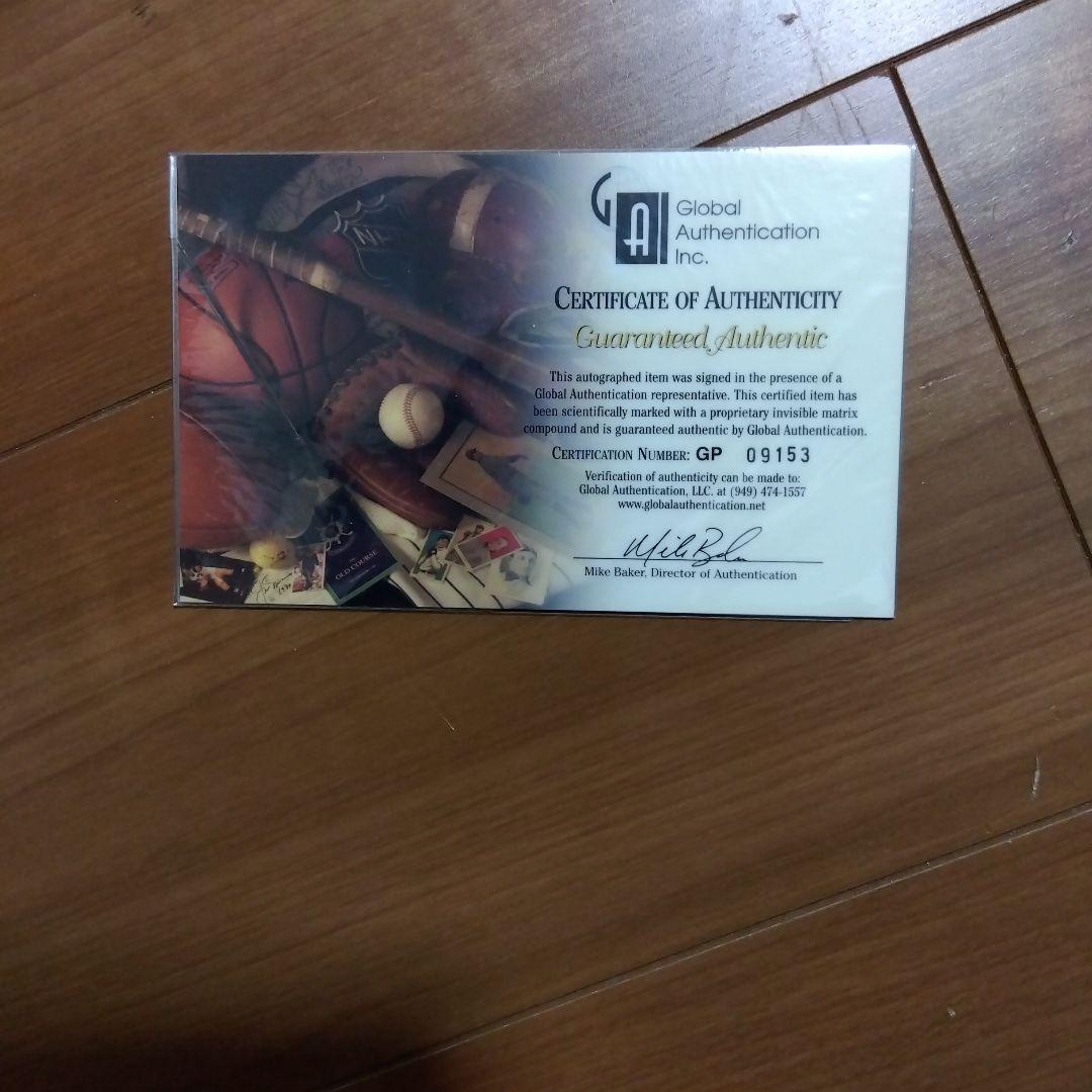 イチロー直筆サインフォト証明書付き