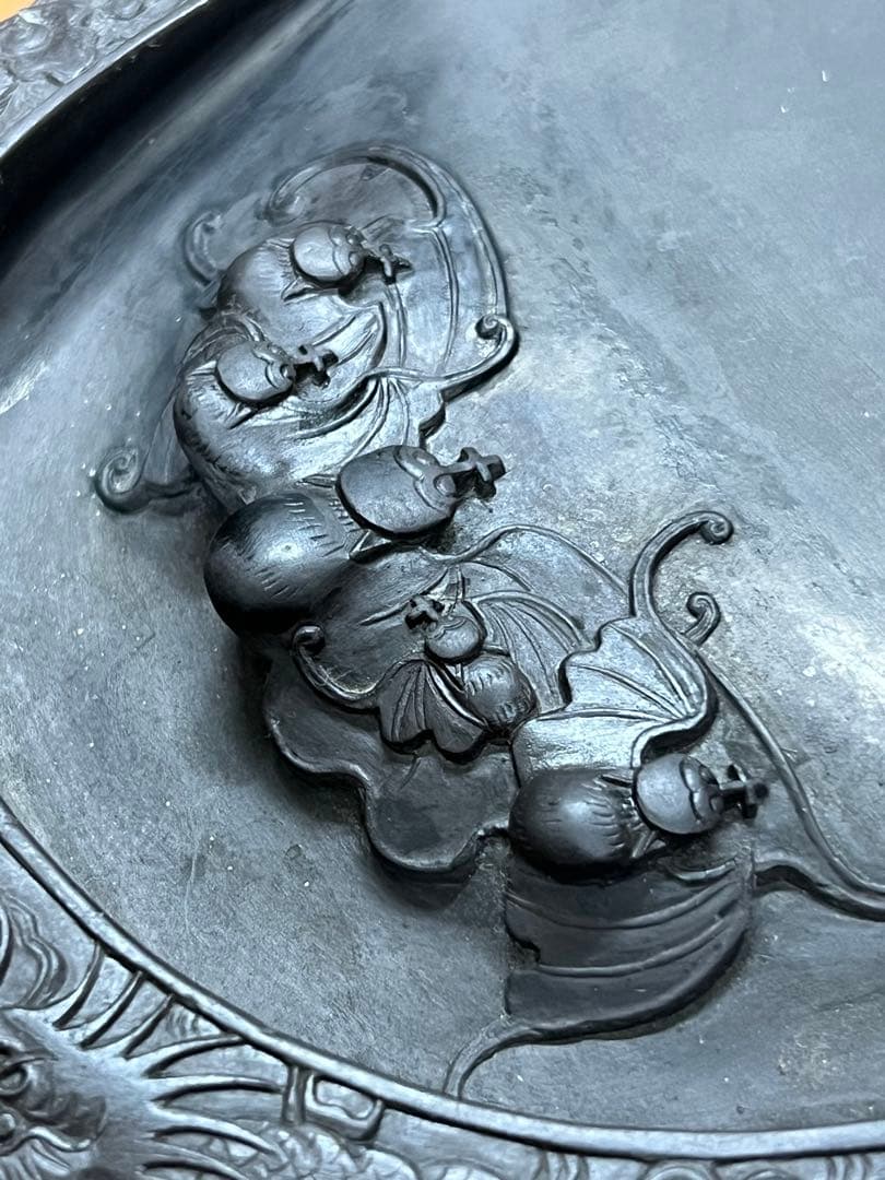 中国古美術 歙州 蝙蝠龍紋硯 硯 書 端渓硯 / 西X-44 - メルカリ