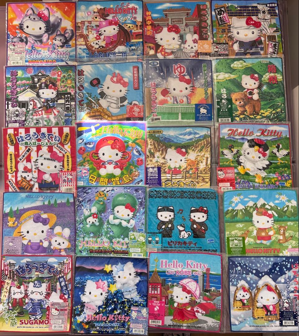 ハローキティご当地プチタオル 140枚 まとめ売り
