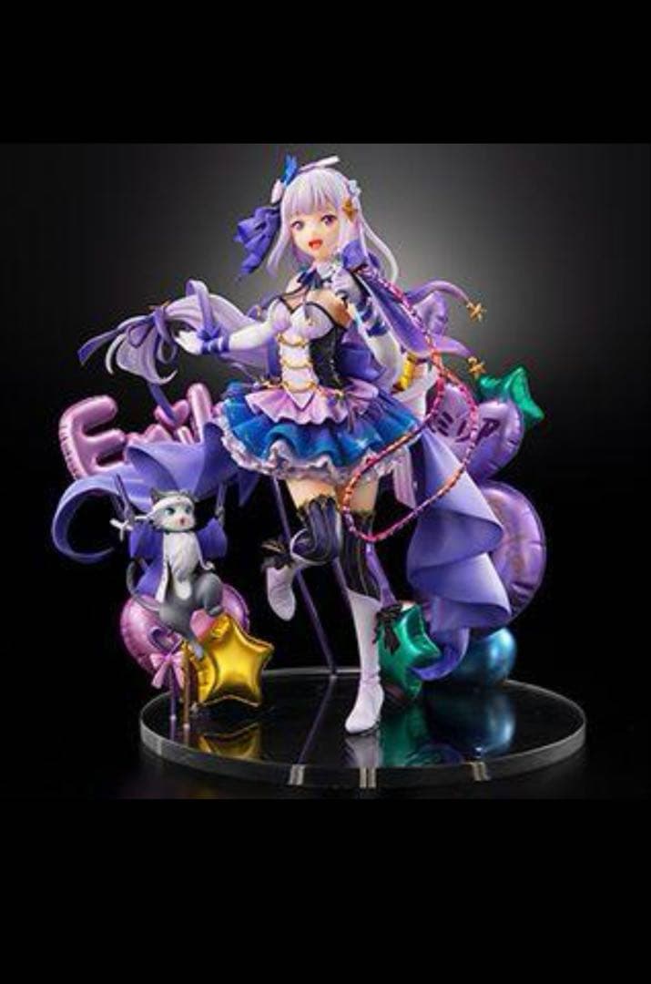 未開封3体セット　特典台座付き エミリア、レム、ラム　アイドルver