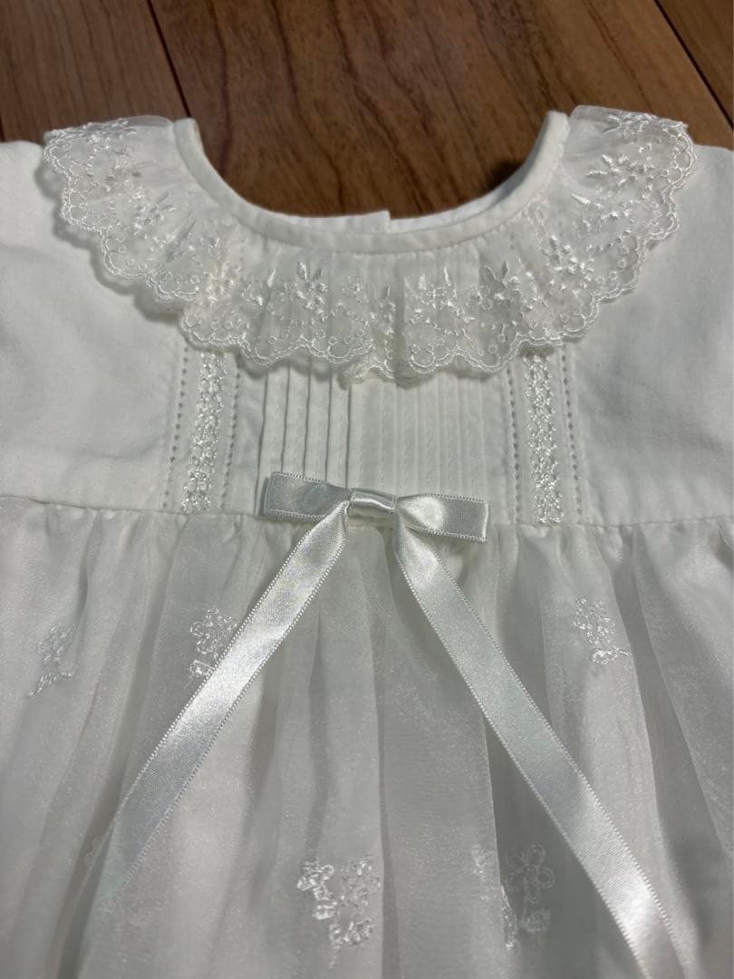 ファミリア　ベビードレス　セレモニードレス　帽子付き　50