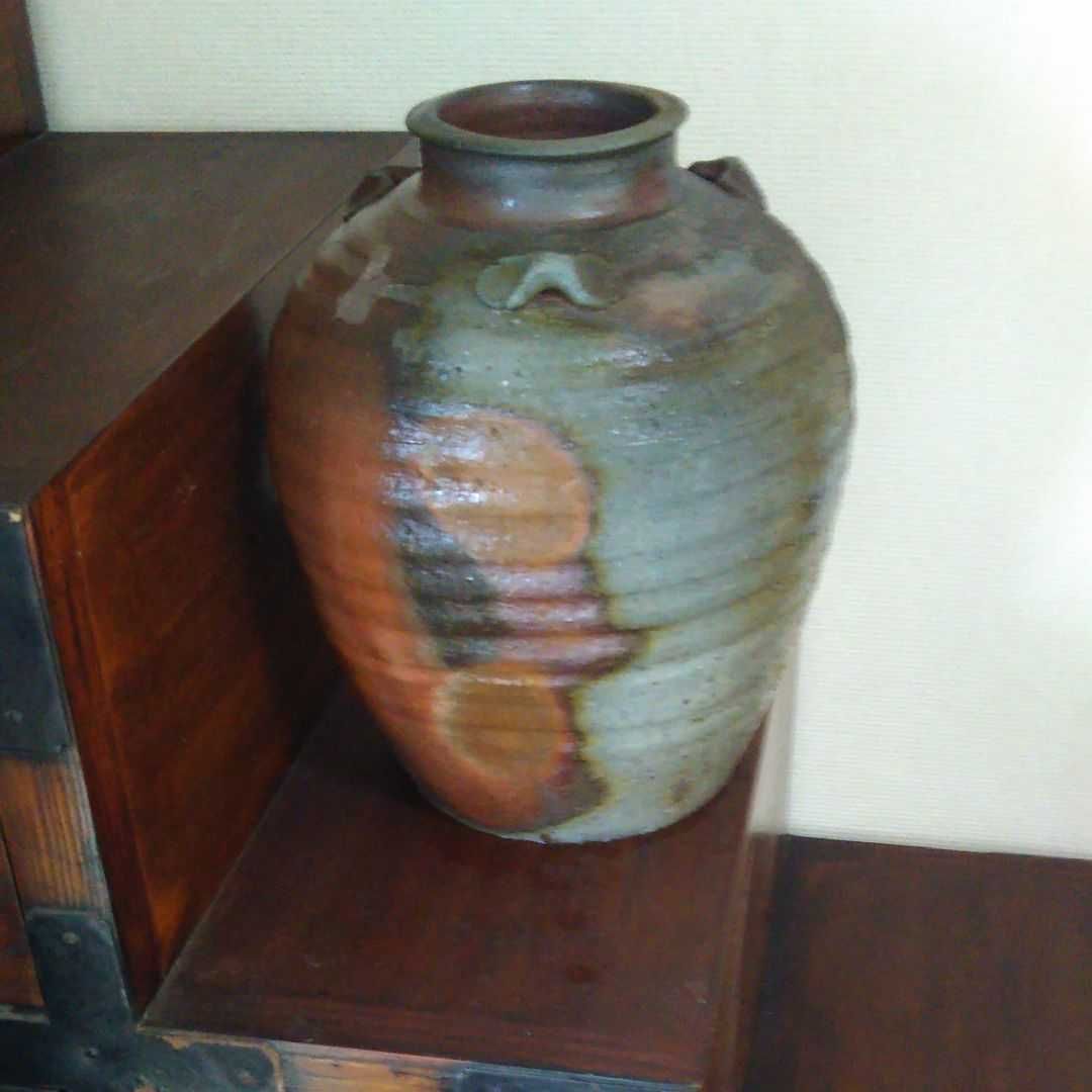 三耳付き壺備前焼