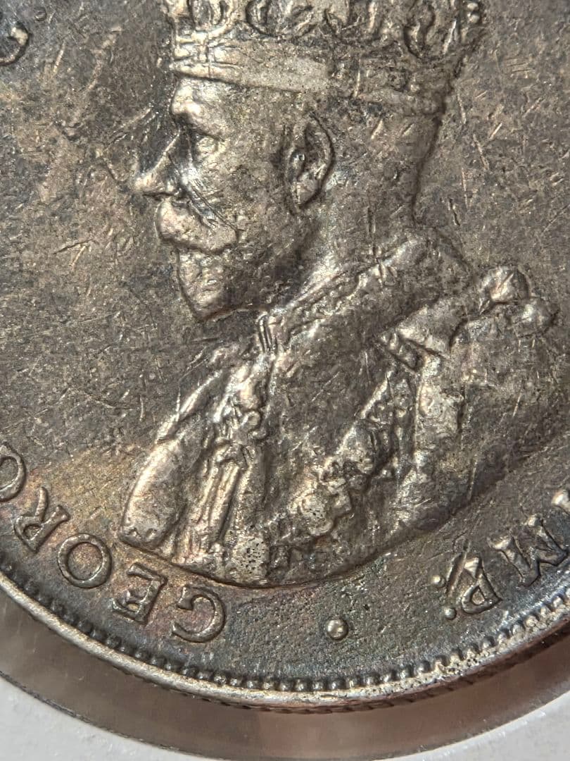 稀少年号)オーストラリア連邦 ジョージ5世 1フローリン銀貨 1919 M