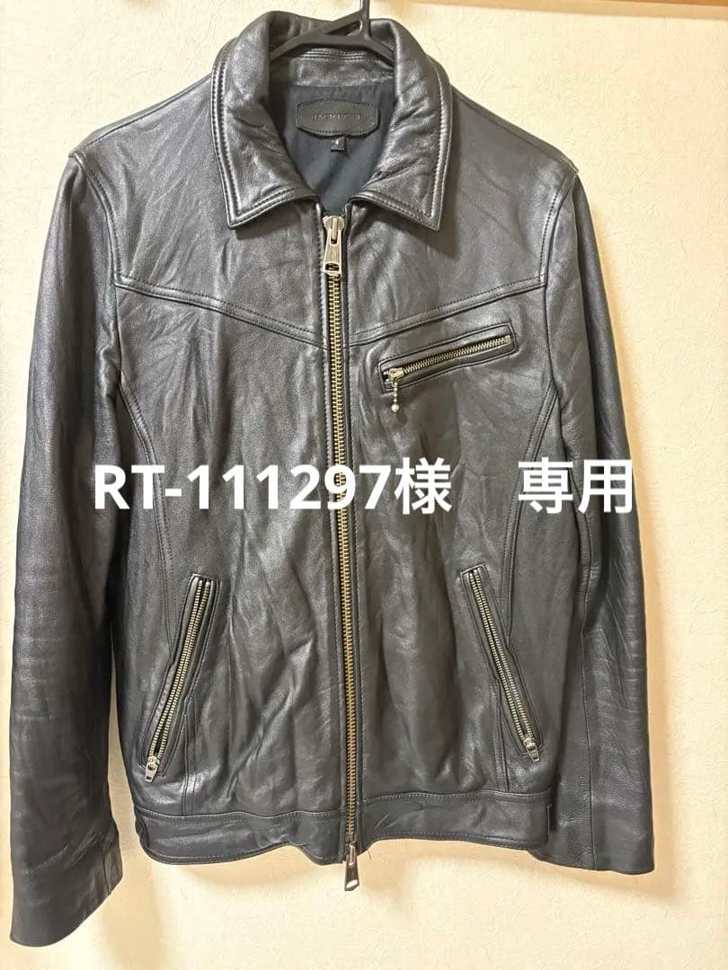 JACKROSE ジャックローズ サイズ4 ラムレザー シングル ジャケット美品