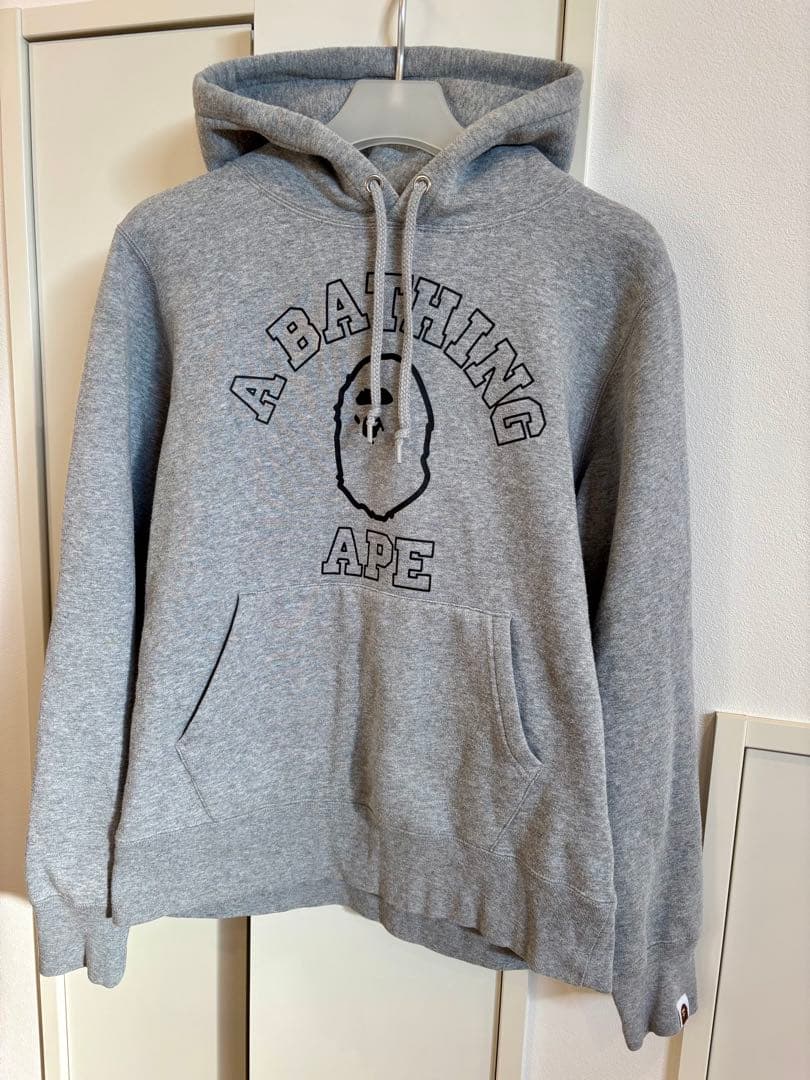 A BATHING APE パーカー グレー