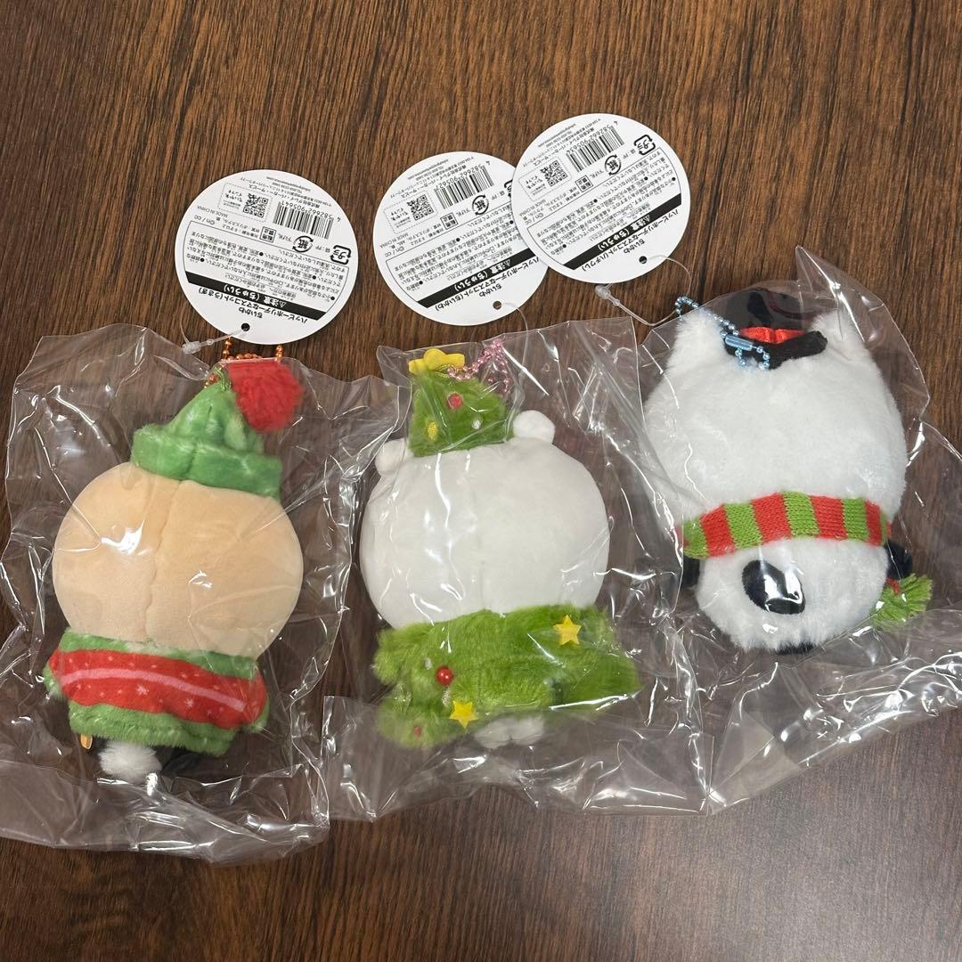 ちいかわハッピーホリデーなマスコット3点セットうさぎハチワレ