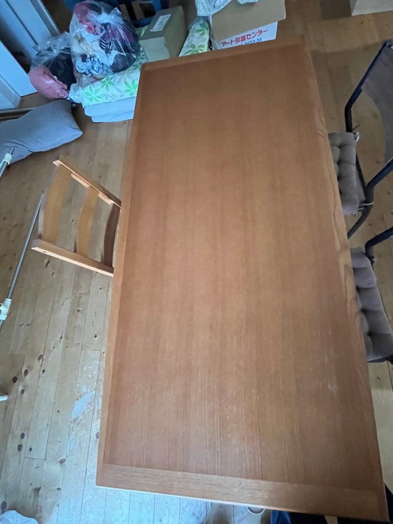 ナチュラルウッド ダイニングテーブル 大きめ