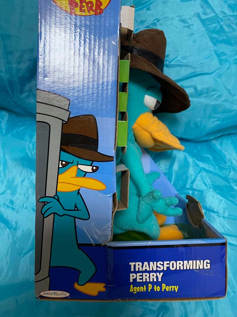 フィニアスとファーブ　トランスフォームぬいぐるみエージェントP／カモノハシペリー