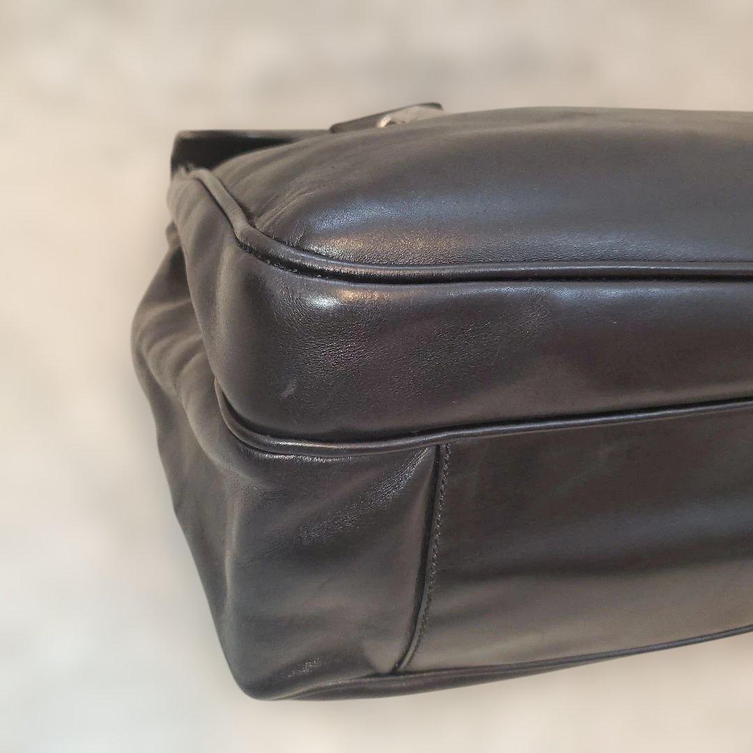 ⭐美品⭐PRADA オールレザー ブリーフケース ドクターバッグ 黒