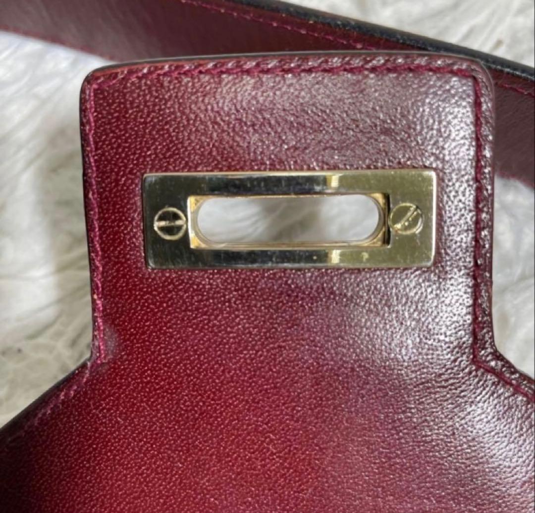 CELINE ヴィンテージ レザーショルダーバッグ