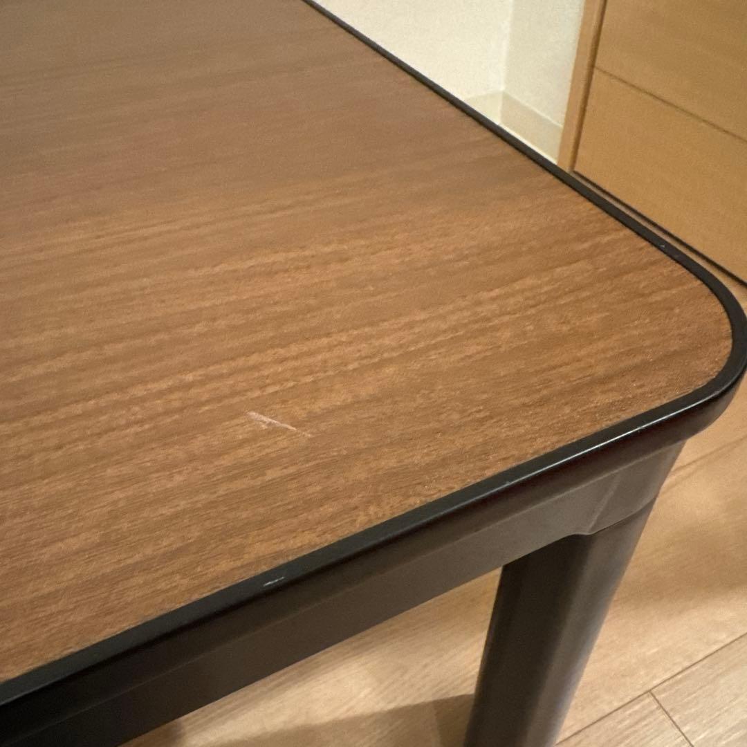 ニトリ こたつ 正方形 ダークグレー(ブラック)×ブラウン リバーシブル