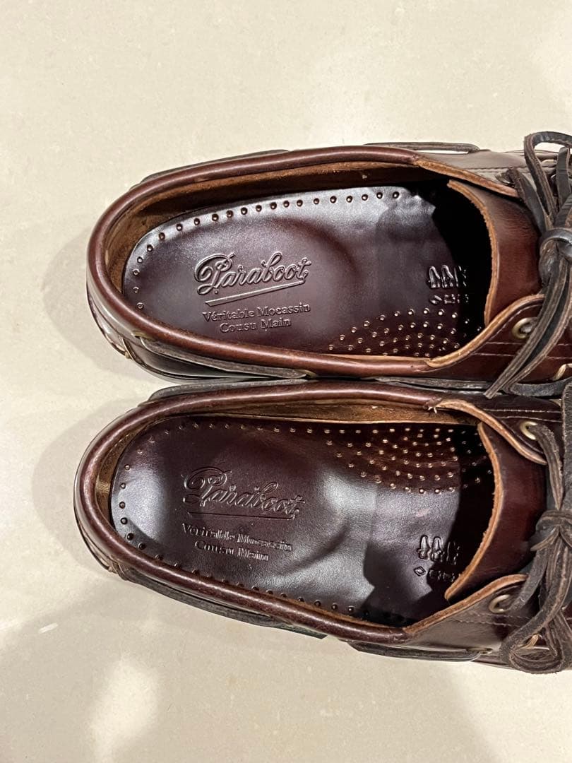 【美品】paraboot BIRTH バース モカシン 6.5 マロン