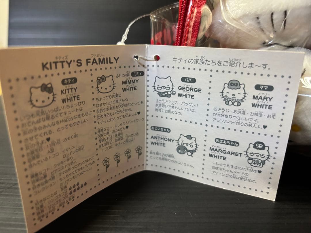 ハローキティ25周年 キティズファミリー　ぬいぐるみ　1999 レトロ　希少