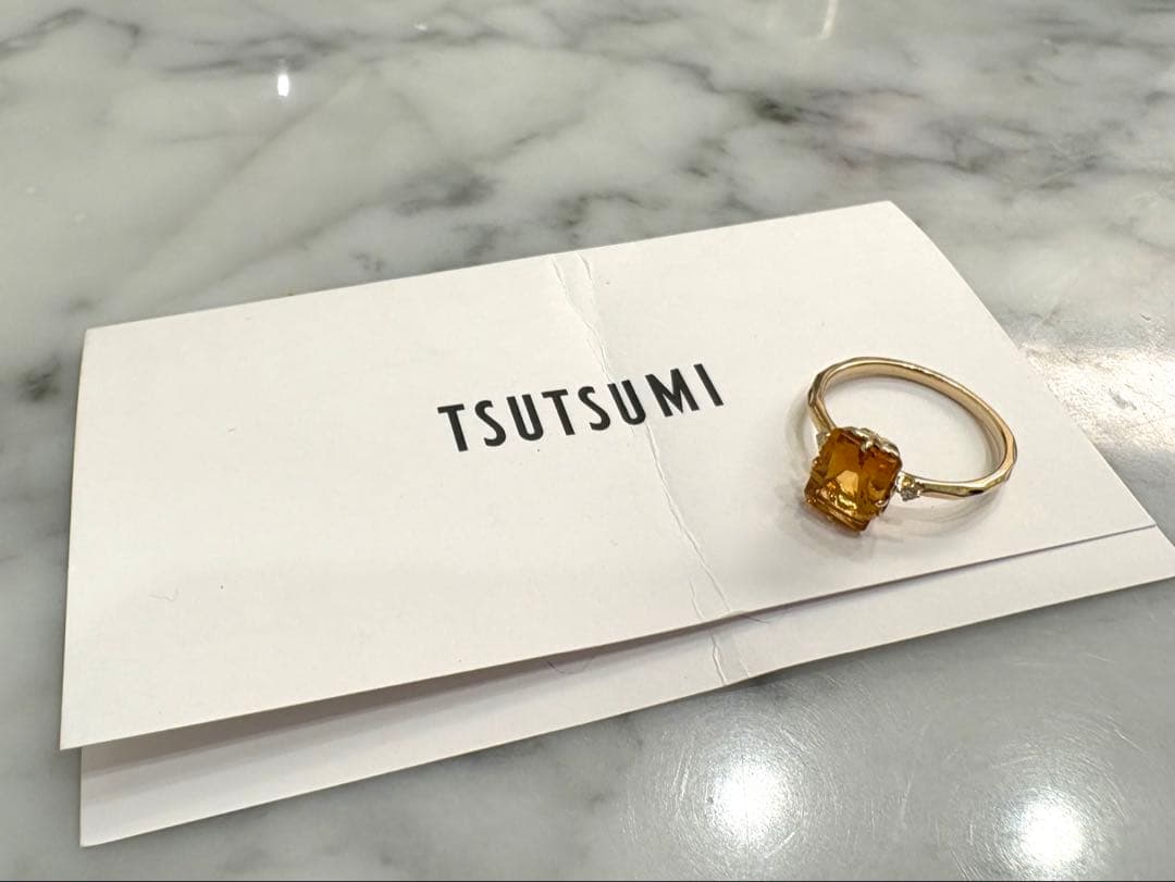 ⭐︎最終価格⭐︎ TSUTSUMI ツツミ K10YGシトリン リング 11号