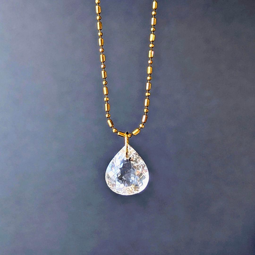 ♢Lacie♢K18 モルガナイト3.87ct ネックレスチャーム