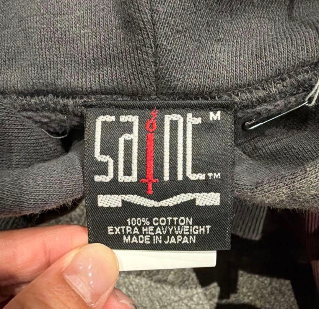 SAINT セントマイケル M フーディ Mサイズ グレー