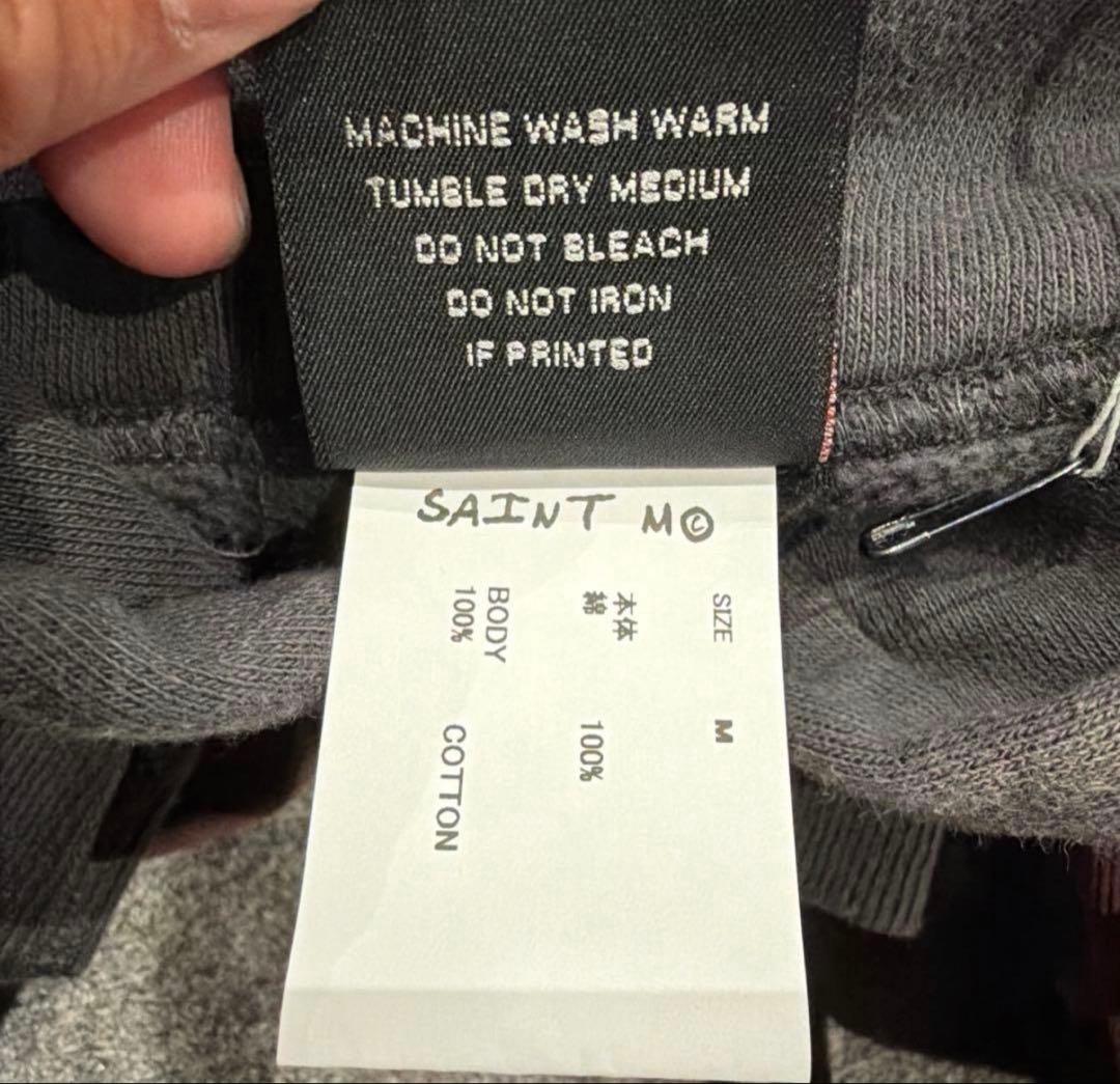 SAINT セントマイケル M フーディ Mサイズ グレー