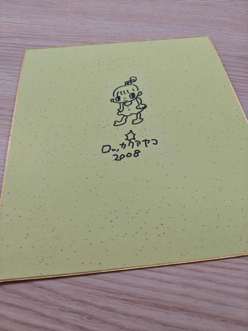 ロッカクアヤコ　手描き絵画（色紙）６枚セット