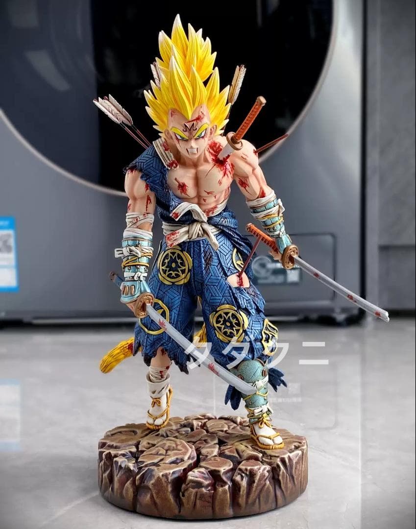 ドラゴンボール 魔人ベジータ 武士 フィギュア ガレージキット 塗装