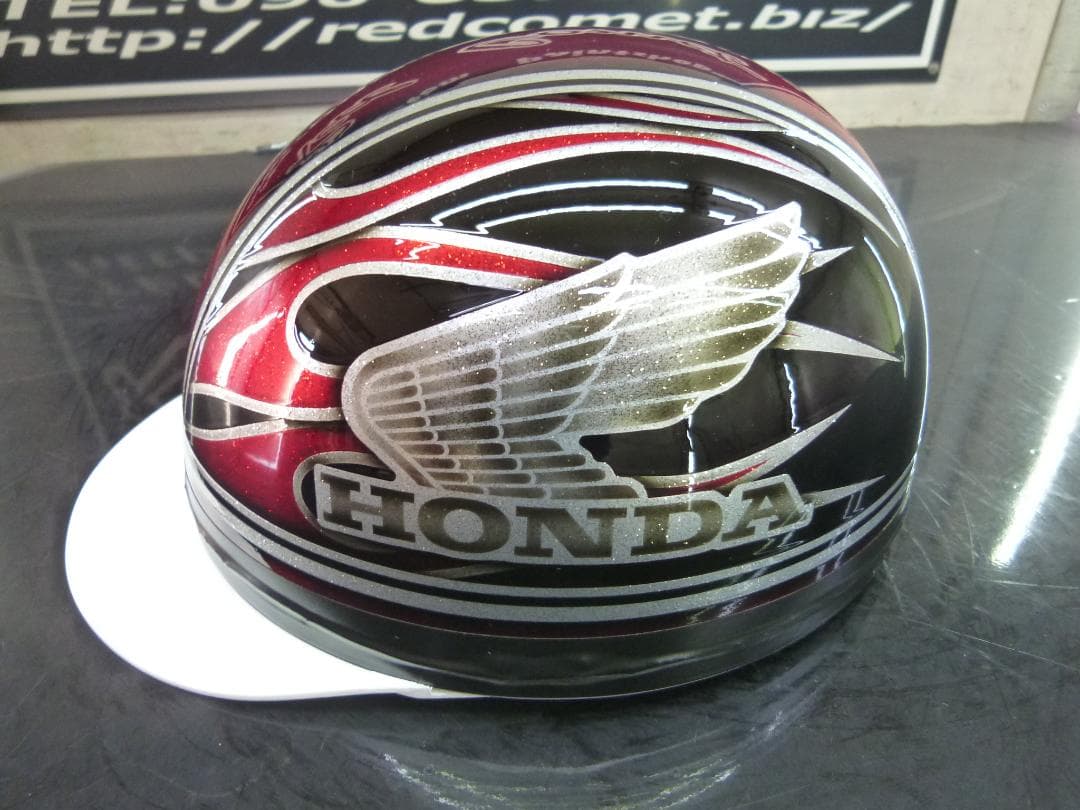 三つボタン‼送料込！！カスタムコルク半　ホンダ　ファイヤーラメ最安値172