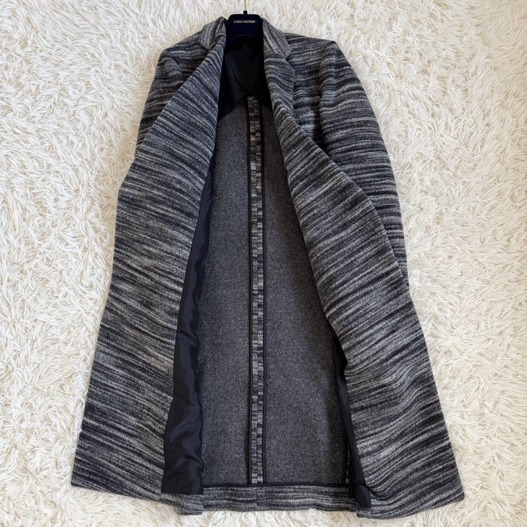 未使用級 フィービー セリーヌ クロンビーコート シルク グレー S