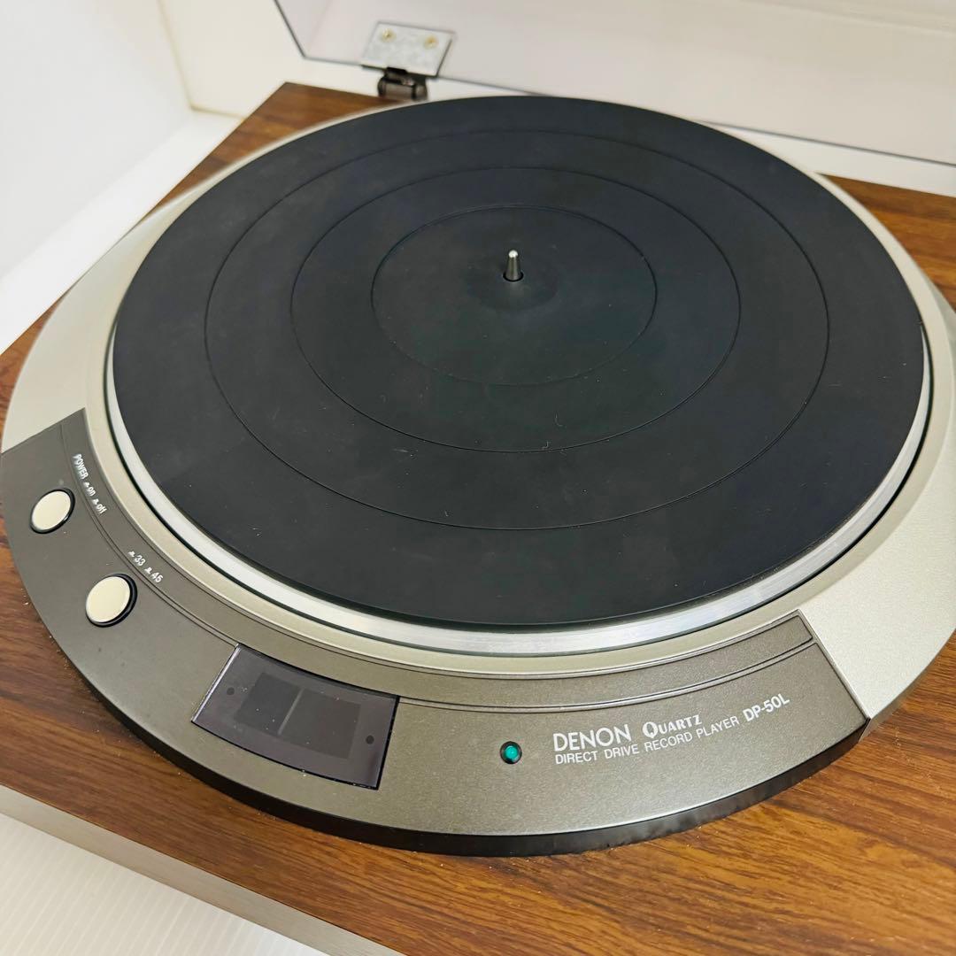 美品】DENON デノン レコードプレイヤー DP-50L ターンテーブル
