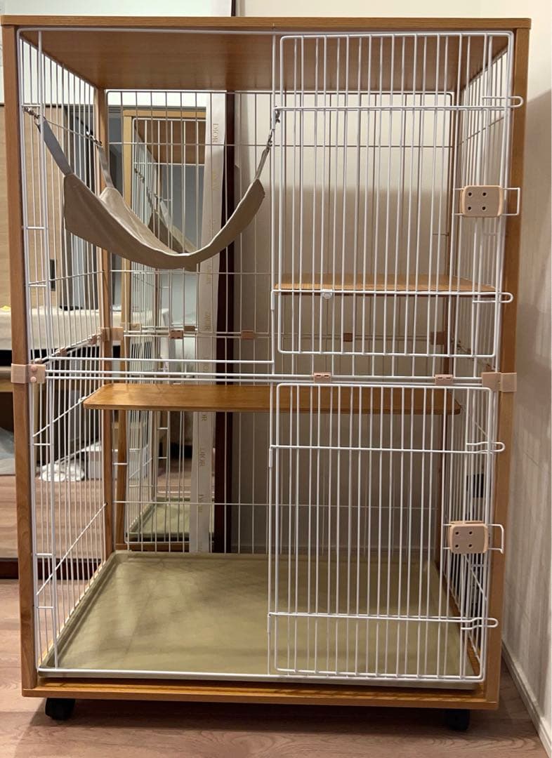 本日のみ1万3千円キャットケージ ハンモック付き 中型