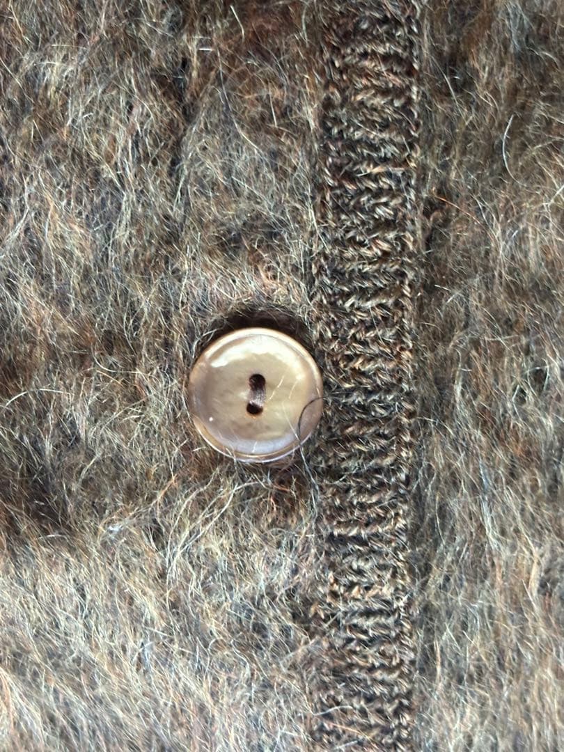 つ*み様 モヘア　カーディガン　ビンテージ　茶　カートコバーン