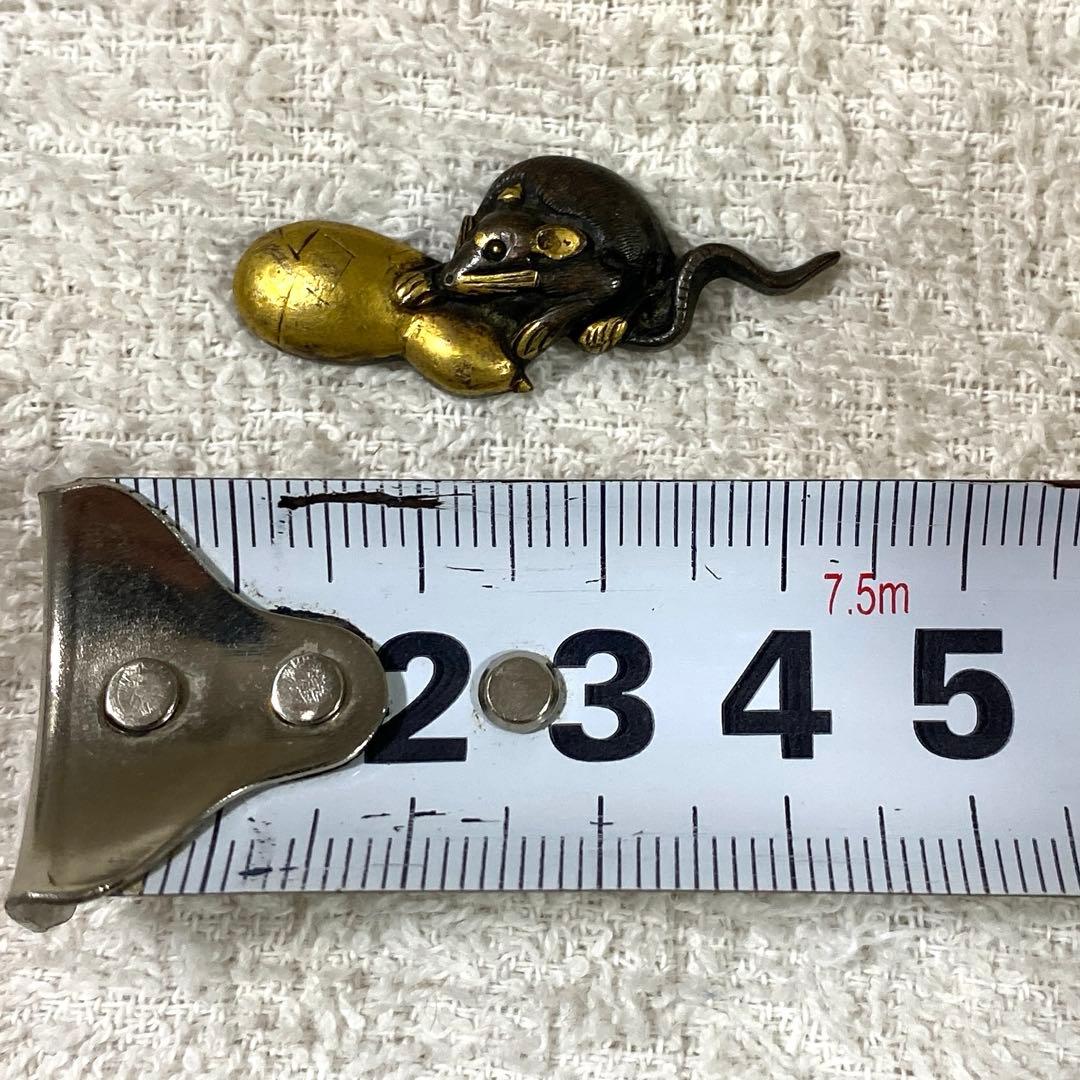 B-57 目貫　片目貫　3個セット　武具　刀装具　時代物　骨董品　美術品　工芸品