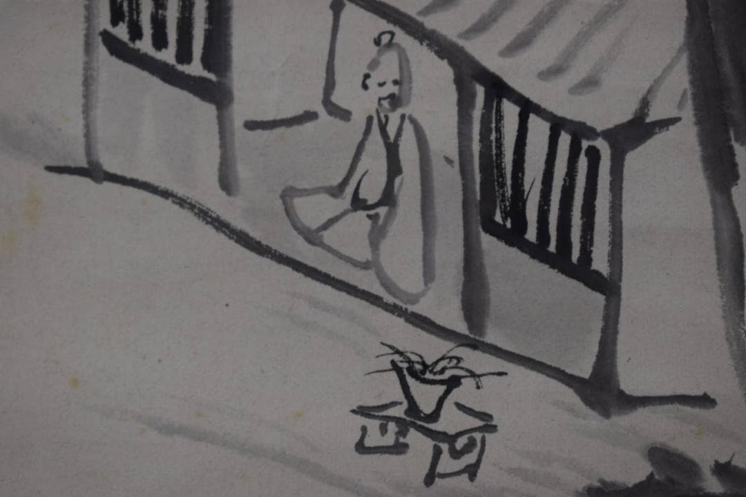 真作⁄上田萬秋⁄万秋⁄白雲山水図⁄山水図⁄掛軸☆宝船☆