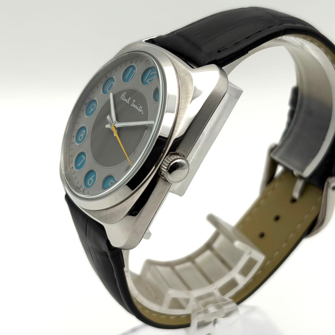 Paul Smith ダイヤル クォーツ 腕時計 グレー メンズ 箱付き