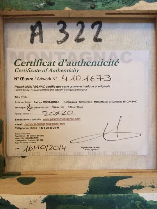 MONTAGNAC☆ 絵画 フランス作家 サイン入り