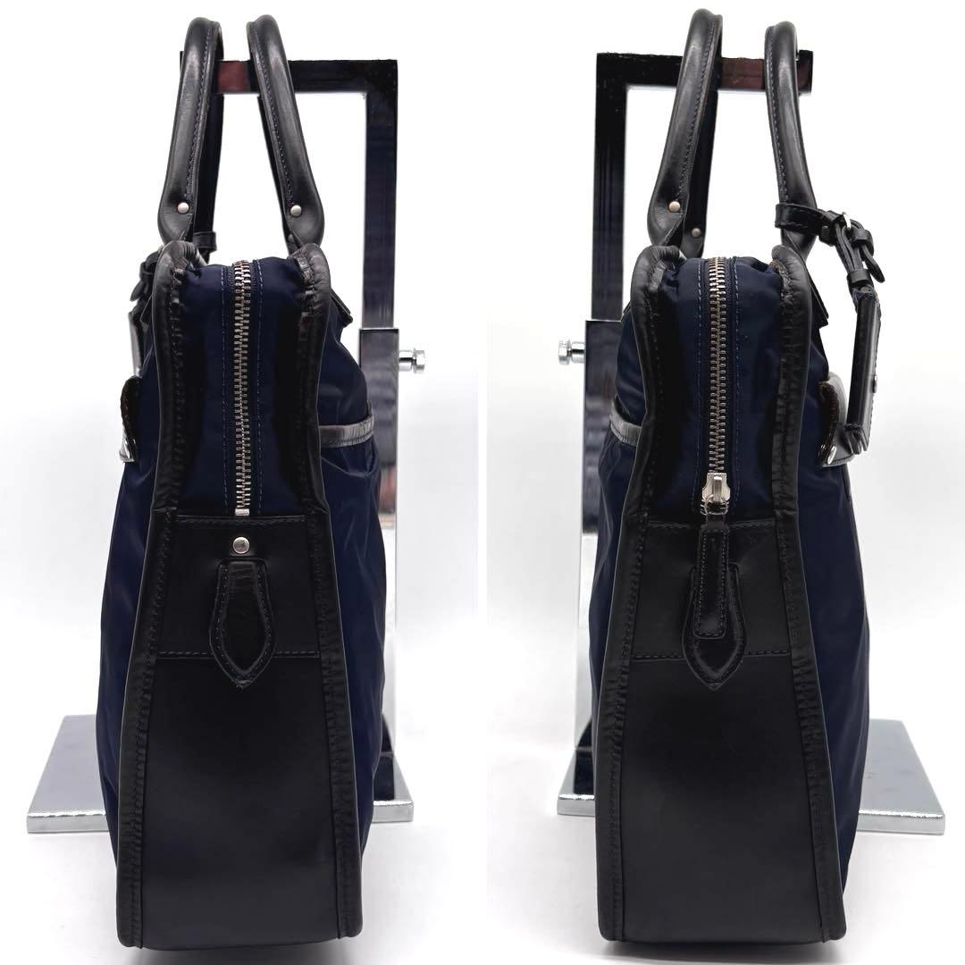 ✨良品✨フェリージ　ビジネスバッグ　レザー　ナイロン　8637/2