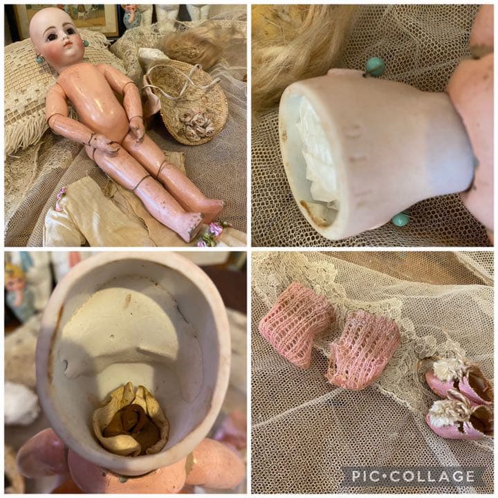 フランスアンティーク ビスクドール ゴーチェ ブロックレター - メルカリ