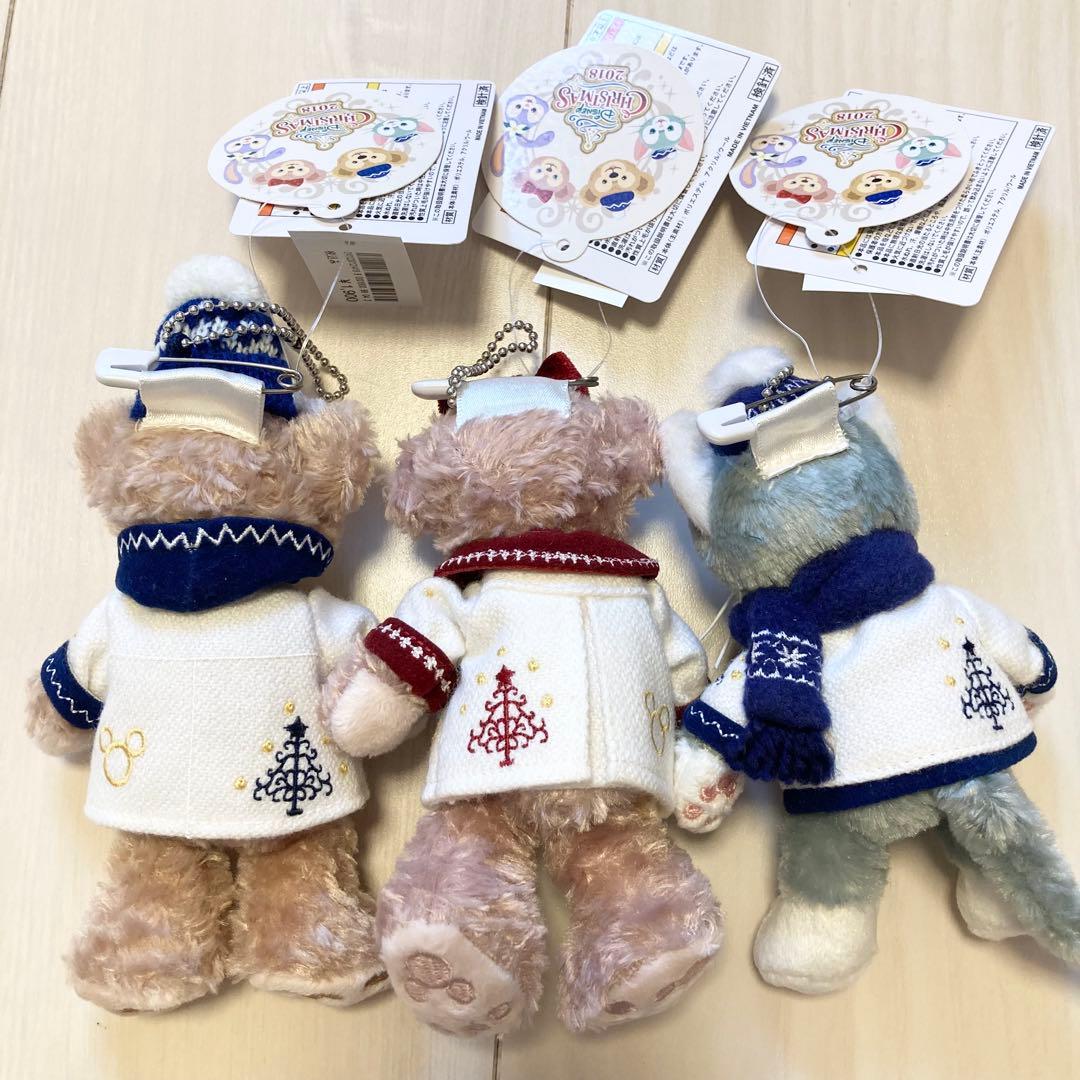 ぬいぐるみバッジ　イツクリ　ダッフィ　ジェラトーニ　シェリーメイ　2018