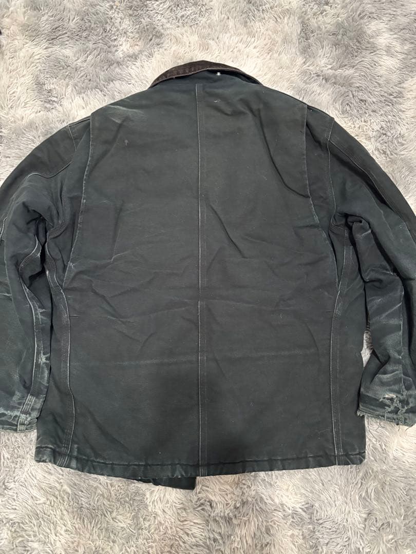 Carhartt ダークグリーン　ジャケット　コート　 コーデュロイ襟