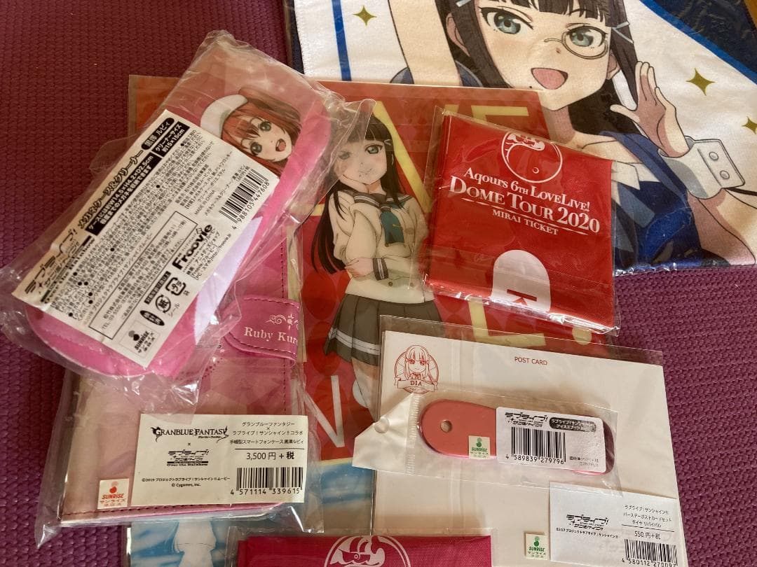 ラブライブ!サンシャイン!! 黒澤ダイヤ、ルビィ x西武ライオンズ 応援タオル等