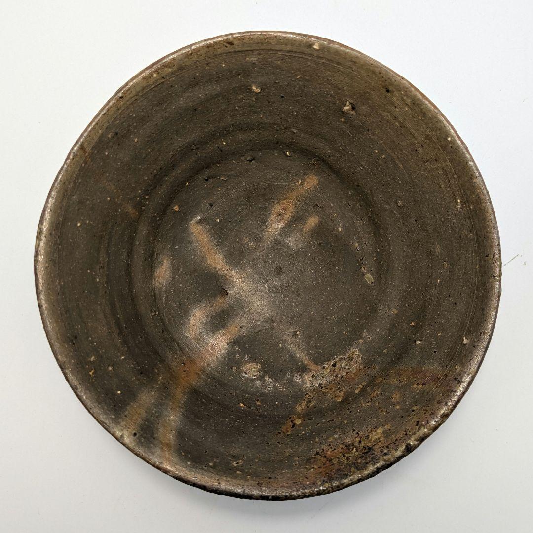 岡山県重要無形文化財 森陶岳 備前焼 金彩緋襷茶盌 合箱 抹茶碗 茶道具