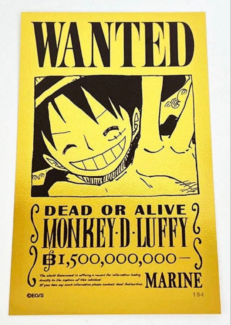 ONE PIECE ルフィ ゴールド手配書 純金999.9 24K 22k 18