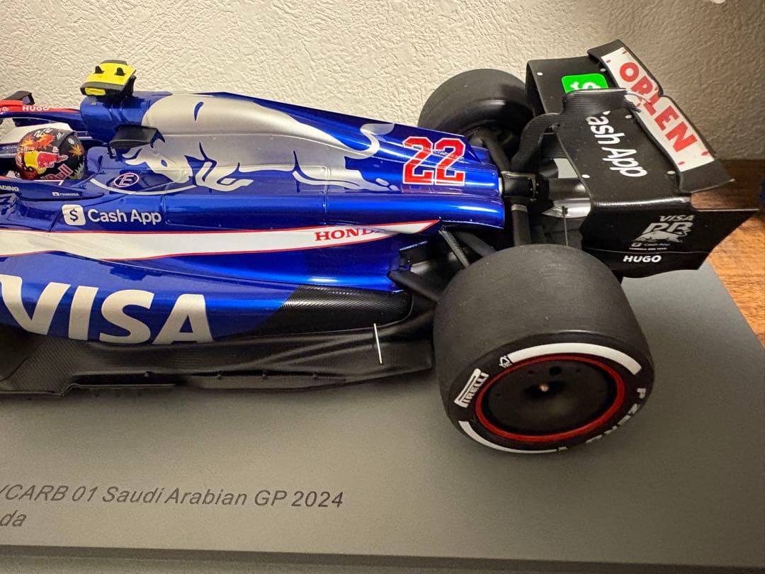 F1 ホンダ VCARB角田裕毅 2024年 サウジアラビアGP 1/18