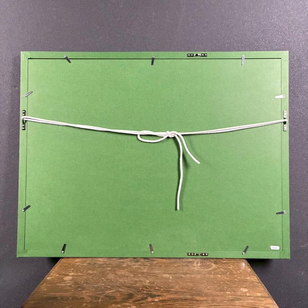 美品 池上壮豊「富士・蝶」シルクスクリーン 直筆サイン・印章有 富士山 桜 蝶