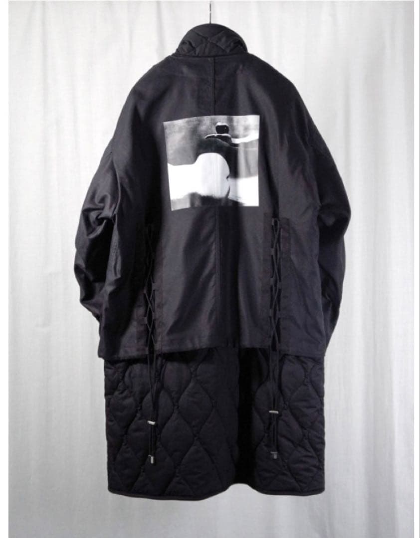 ジャケット・アウター ALMOSTBLACK / LAYERED ZIP-UP COAT 2