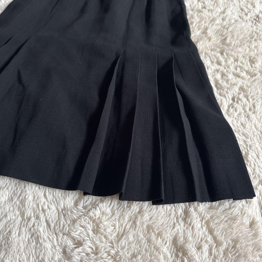 【入手困難】CHANEL ヴィンテージ ココマーク プリーツスカート 36 黒