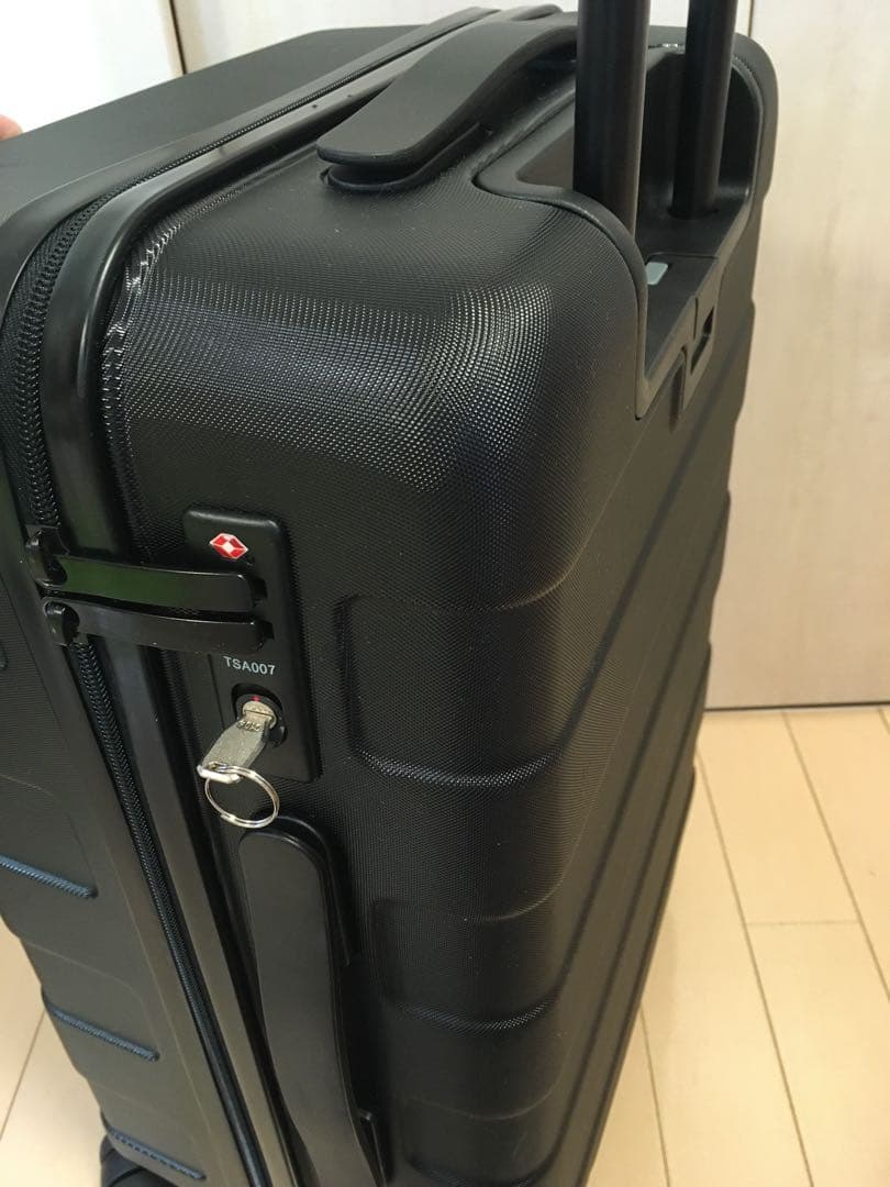 無印良品 キャリーケース 黒 35L MUJI ストッパー付きキャリーケース