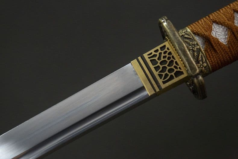 【ブラウン】98式軍刀 武具　刀装具　日本刀 模造刀 居合刀 武蔵 指揮 鋼刀