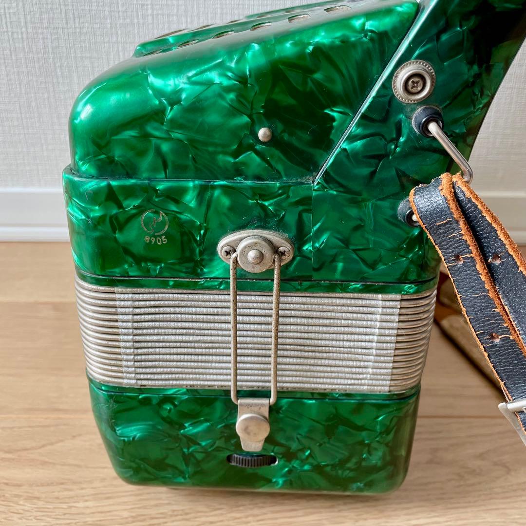 【希少・廃盤】YAMAHA ヤマハ アコーディオン ALTO 25 グリーン