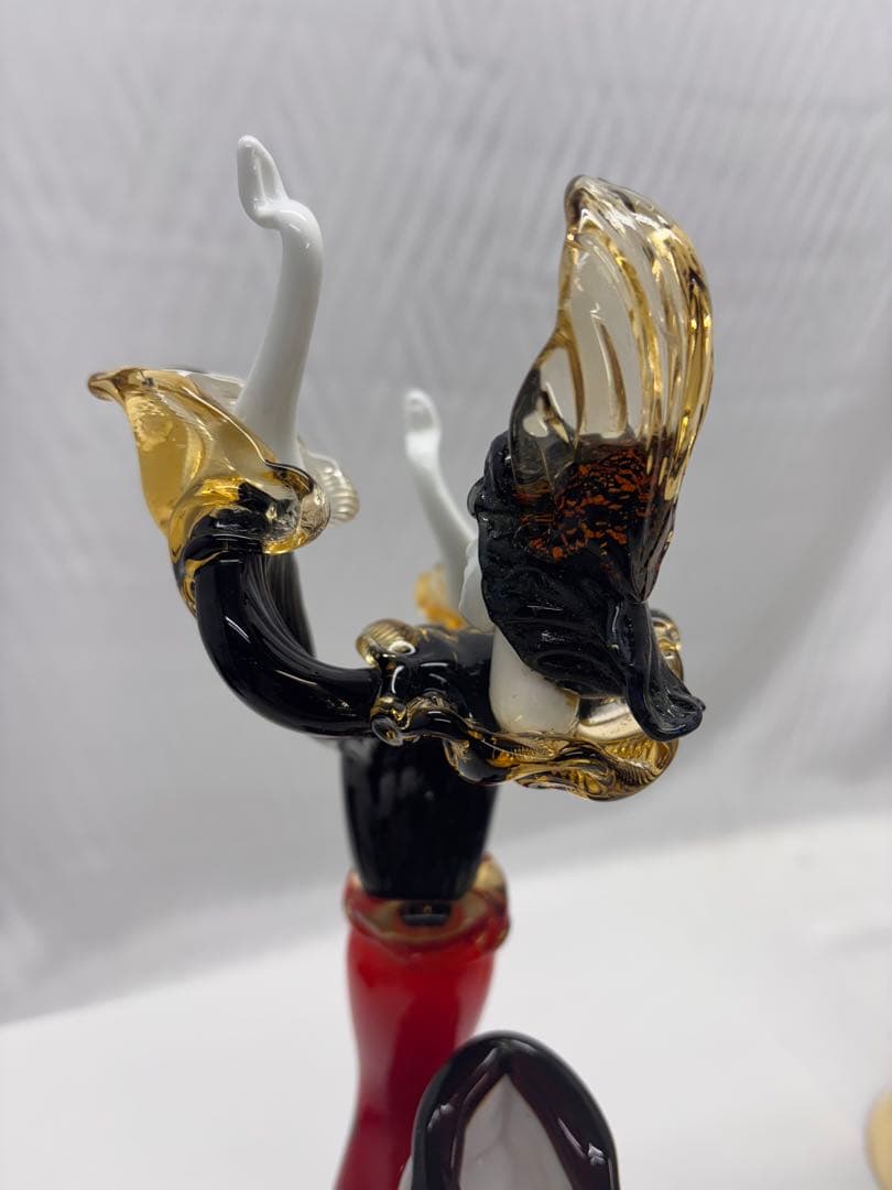 ベネチアンガラス 人形 フラメンコダンサー 置物 工芸品 硝子細工