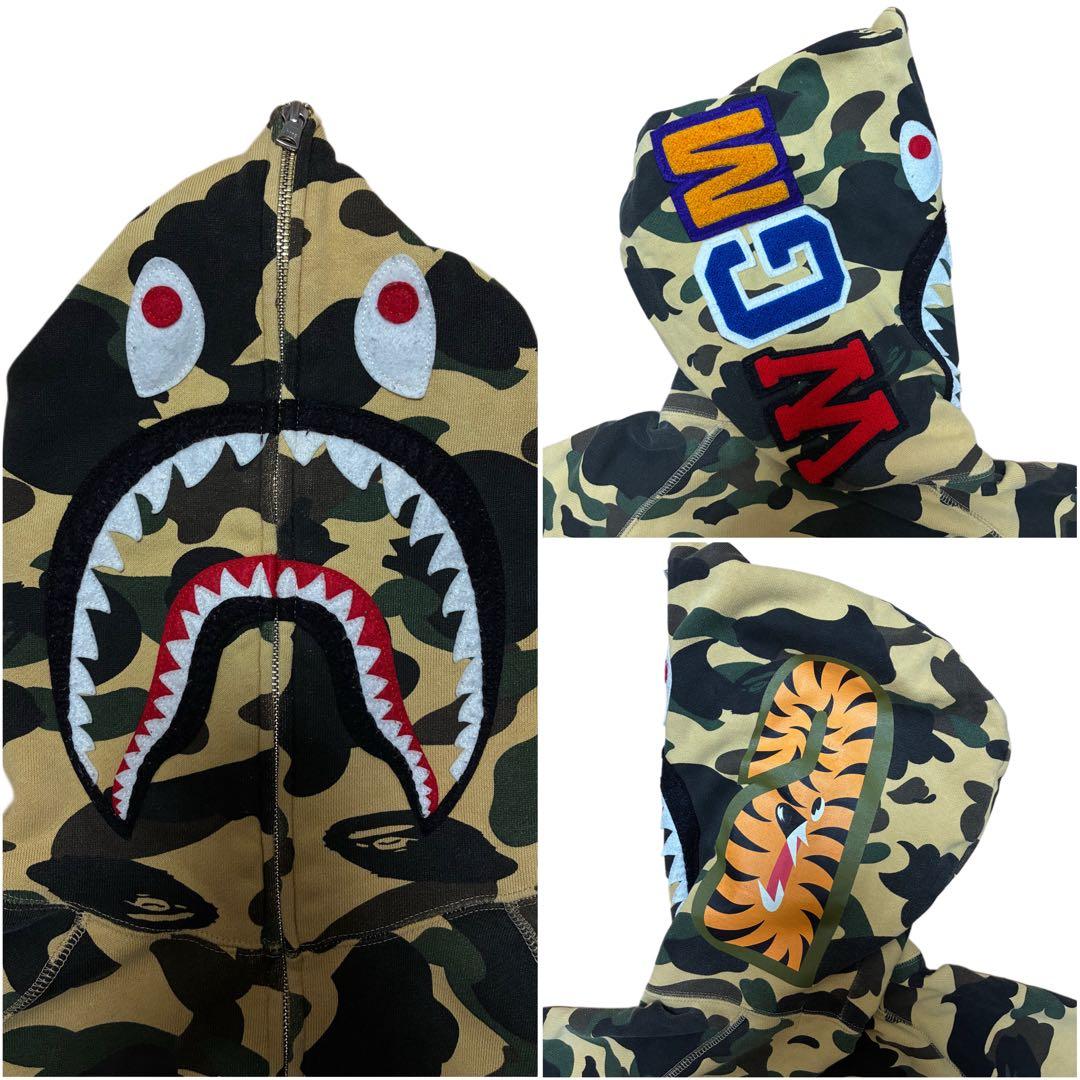 A BATHING APE エイプ 1ST CAMO シャークパーカー