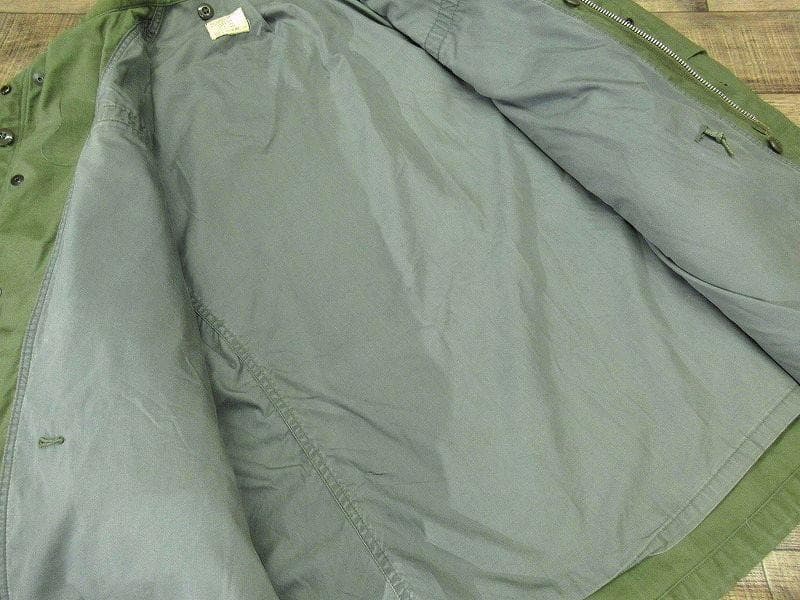60s 米軍実物 M-65 2nd アルミジップ グレーライナー ジャケット L